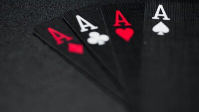 7 Signs of Gambling Addiction Black Playing Cards