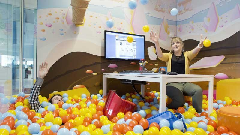 Meeting Room with Ball Pit at Coolblue