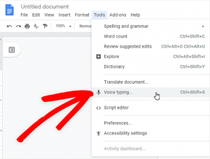 How to Enable Google Voice Typing in Google Docs